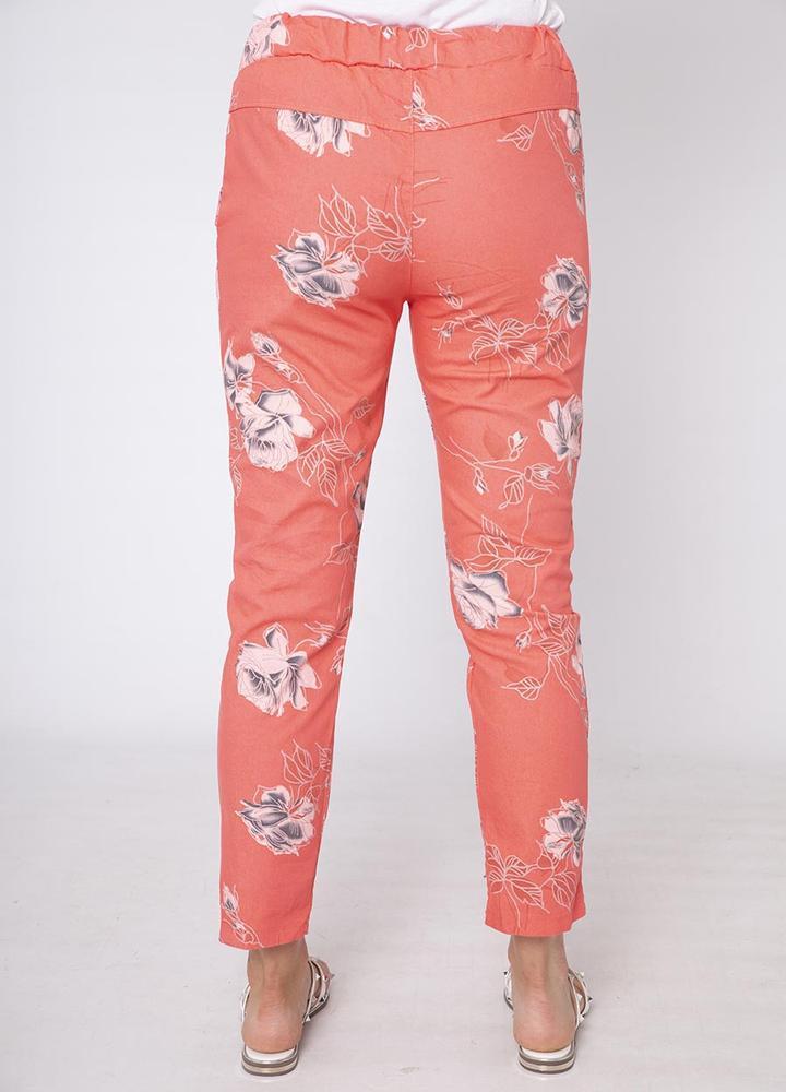 Rose Crinkle Cotton Trouser
