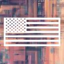 American pride flag magnets car decal