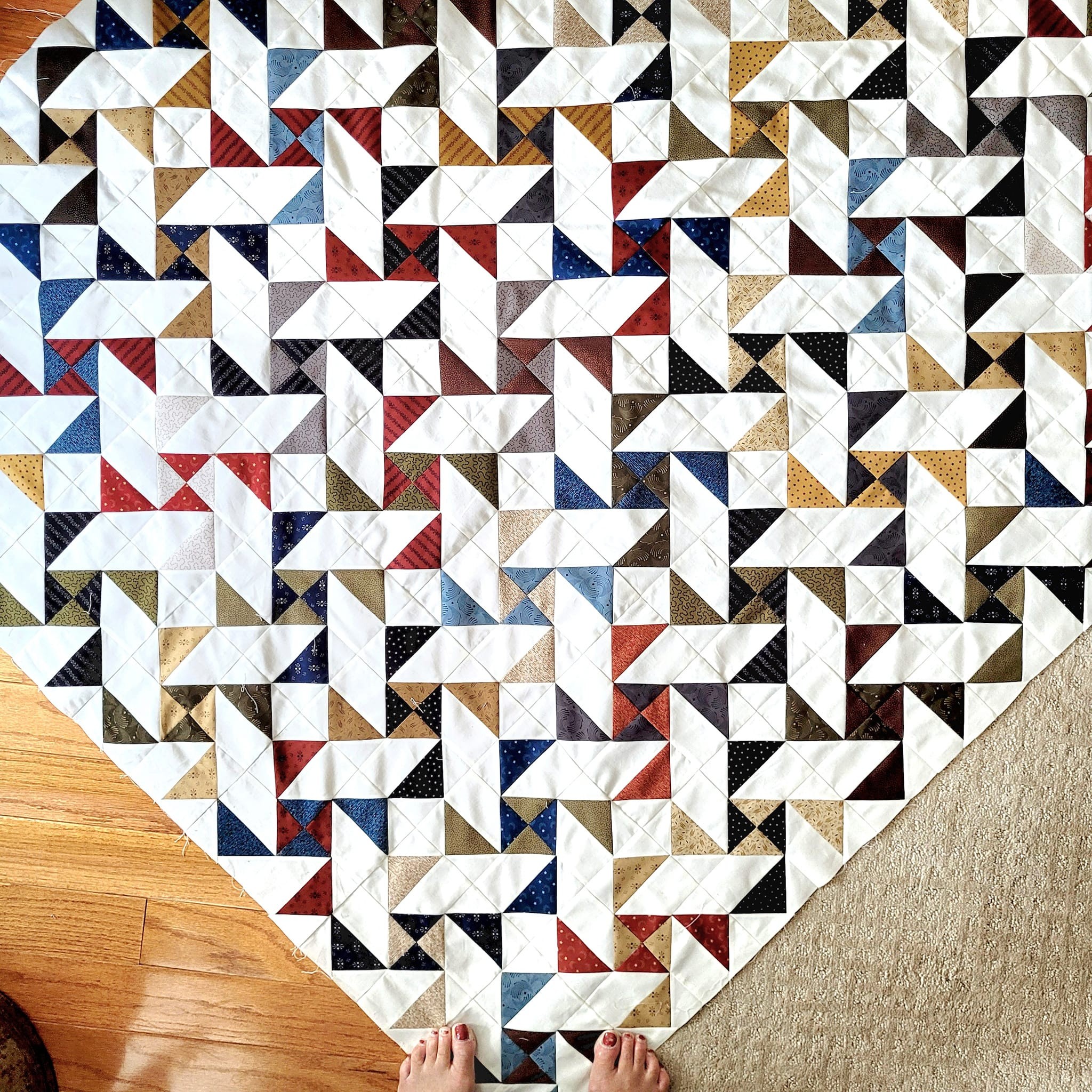 tangled geese quilt