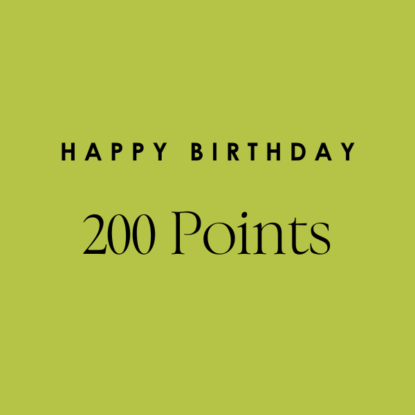 happy birthday: 200 points
