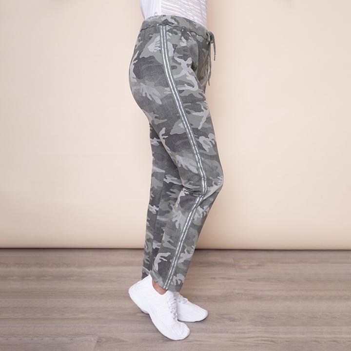 Military Style Jegging in Khaki