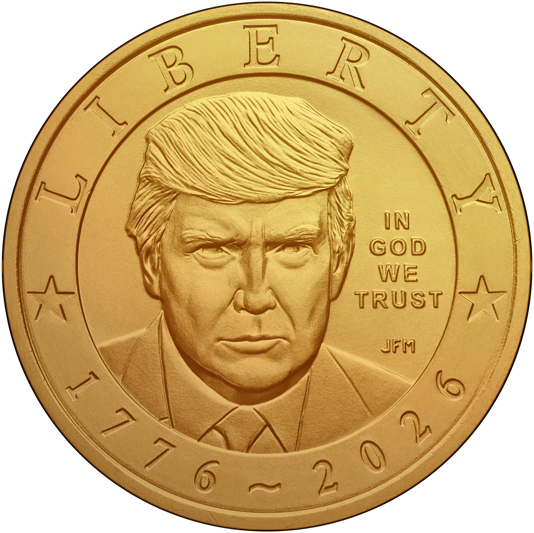 America's 250th Anniversary Trump $1 Coin - 24K Gold Edition