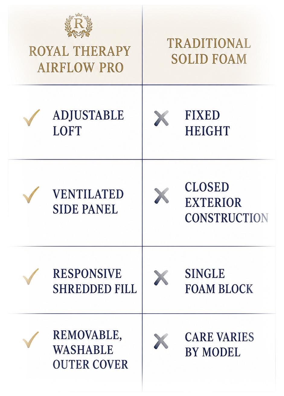 AirFlowPRO Shredded Memory Foam Pillow