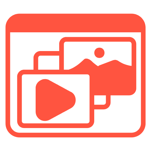 Icon indicating photo and 5-minute video support