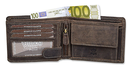 Tillberg - Mens brown leather wallet with coin pocket - Reindeer Leather