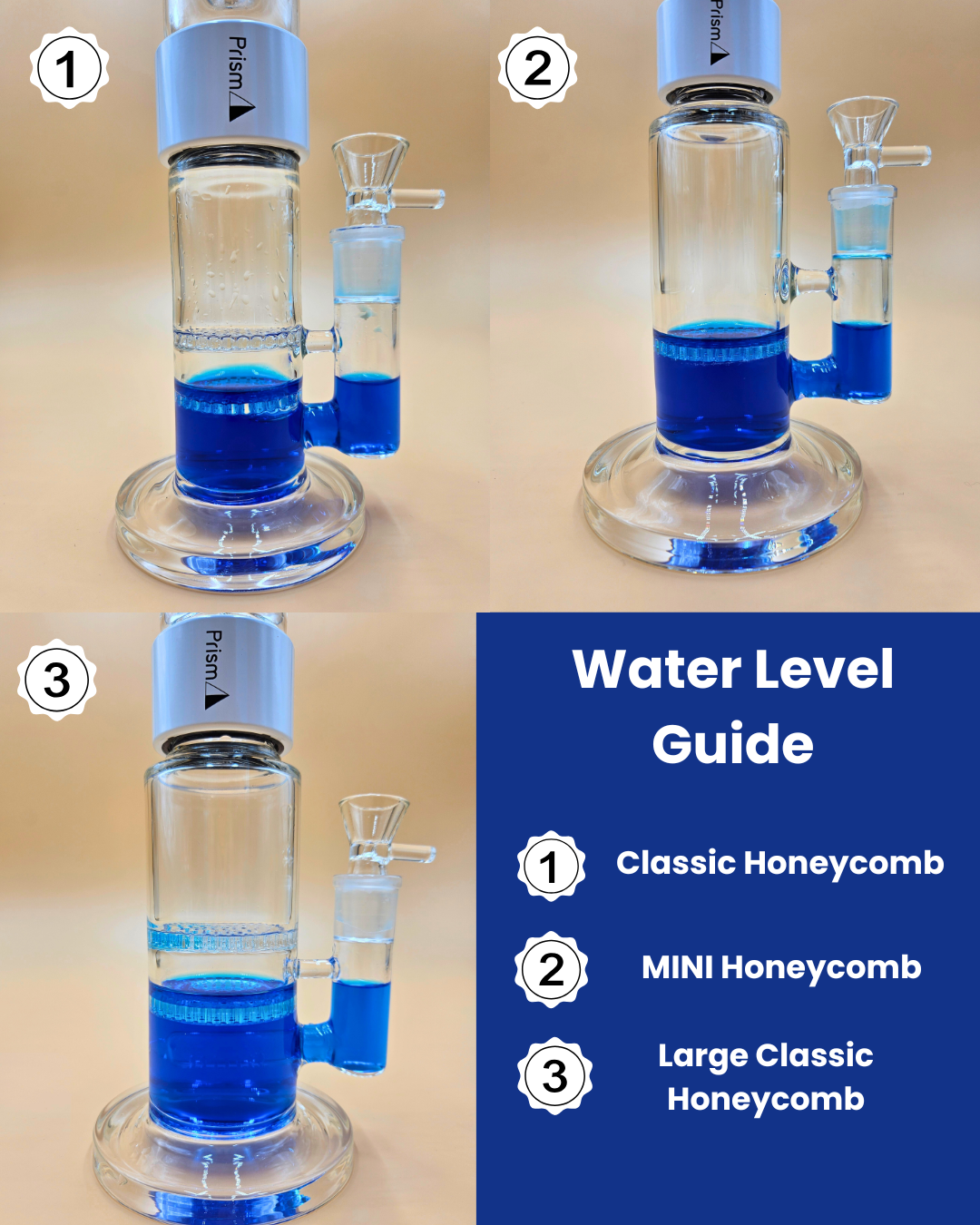 UNIVERSAL Water Level Guide for Honeycomb Bongs