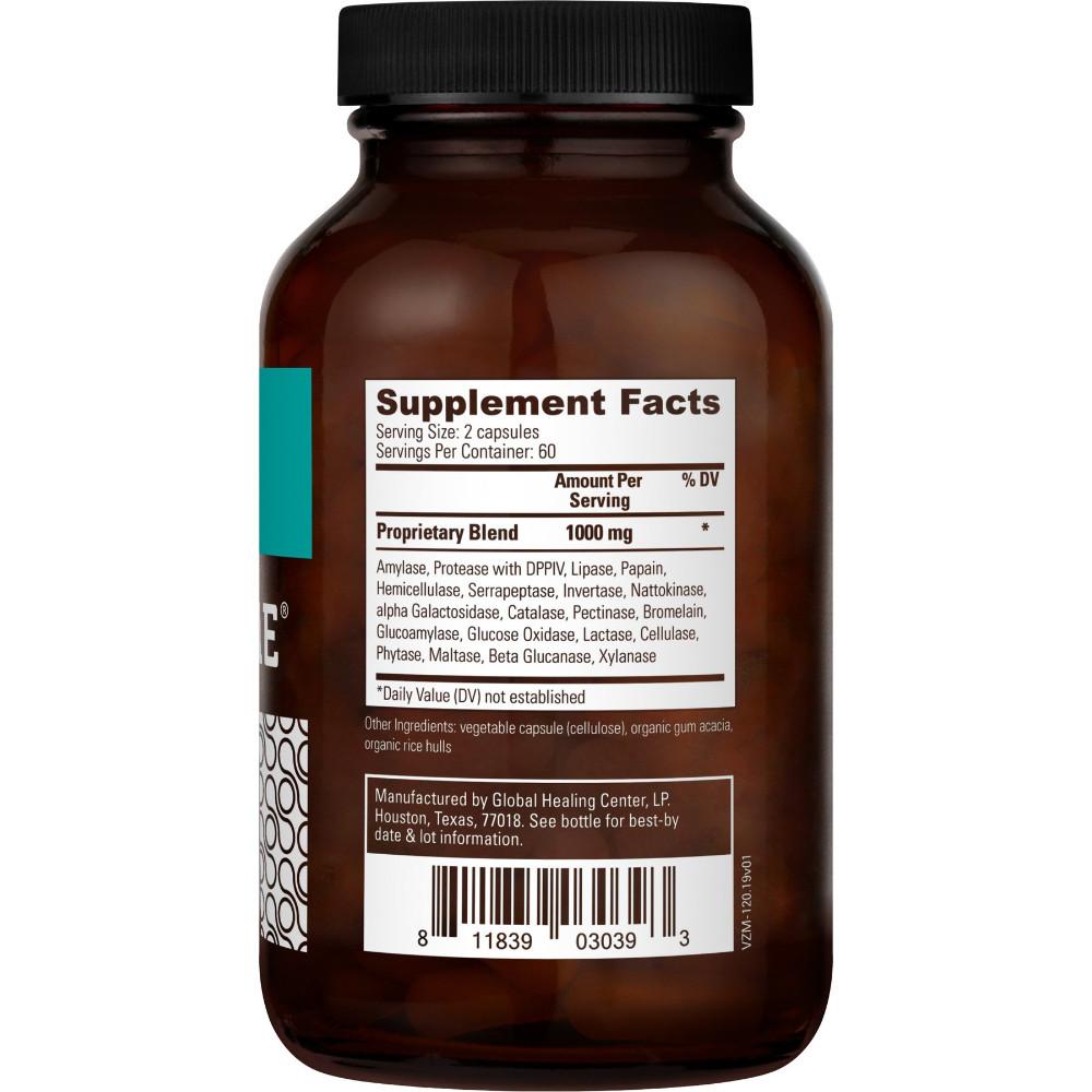 Global Healing Veganzyme Supplement Facts