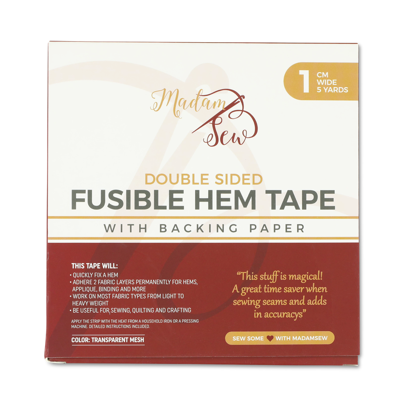 Fusible Hem Tape Instruction Manual MadamSew