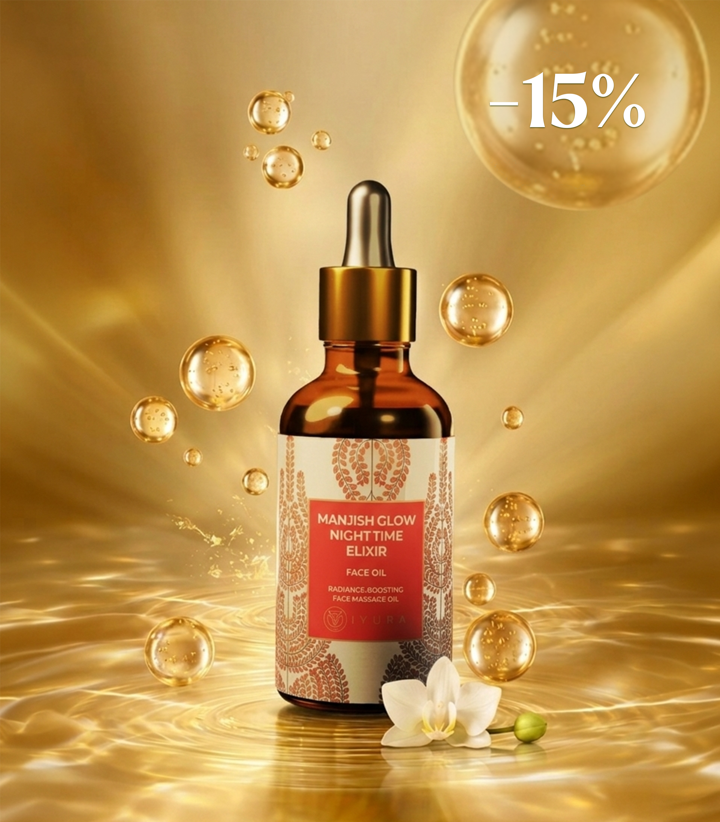 Manjish Rozjasňující Noční Pleťový Elixír -10% OFF