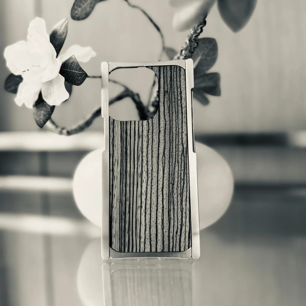 Silver Zebra Wood iPhone Case