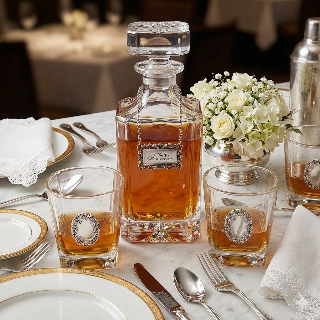 Decanter Set Happy Anniversary