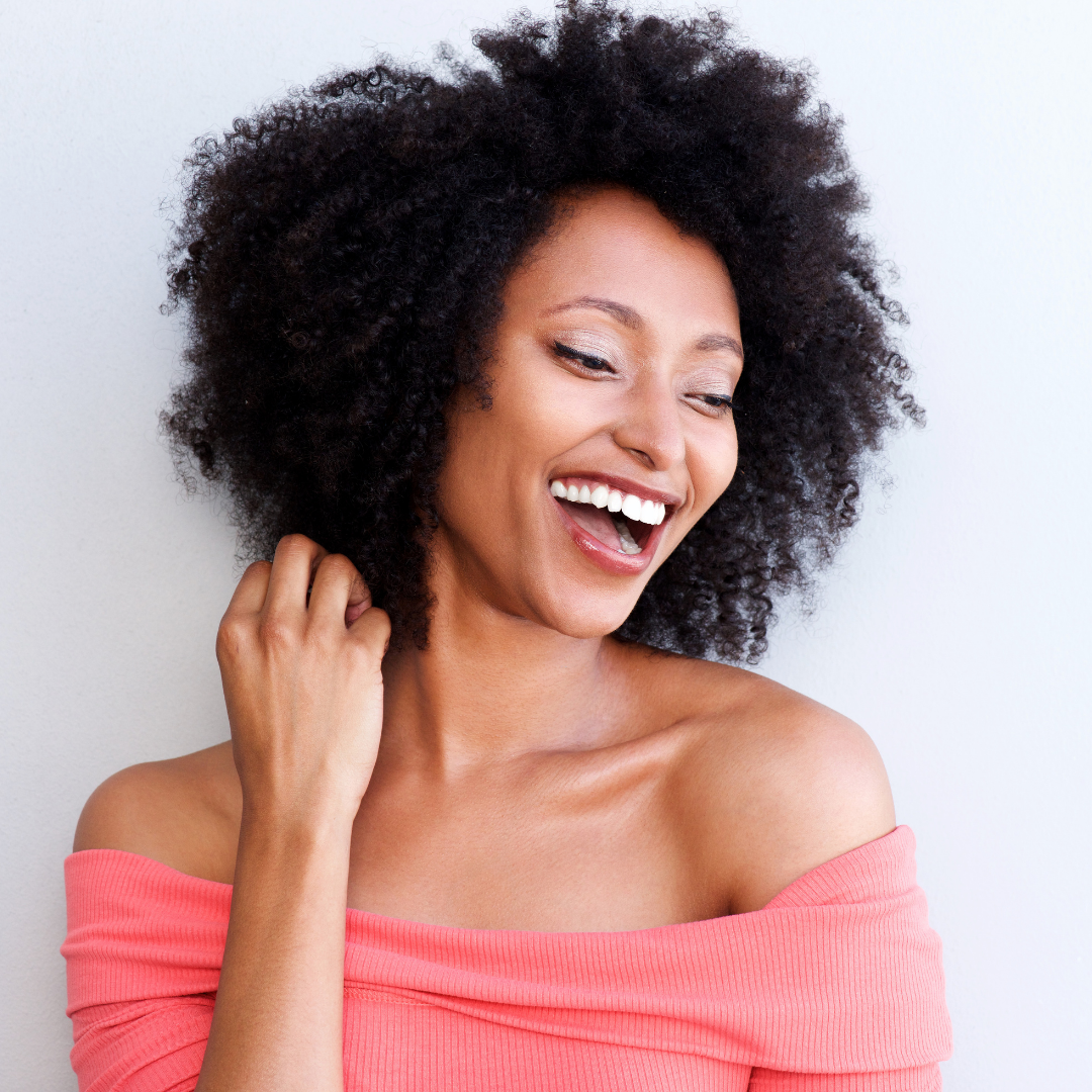 Black woman smiling