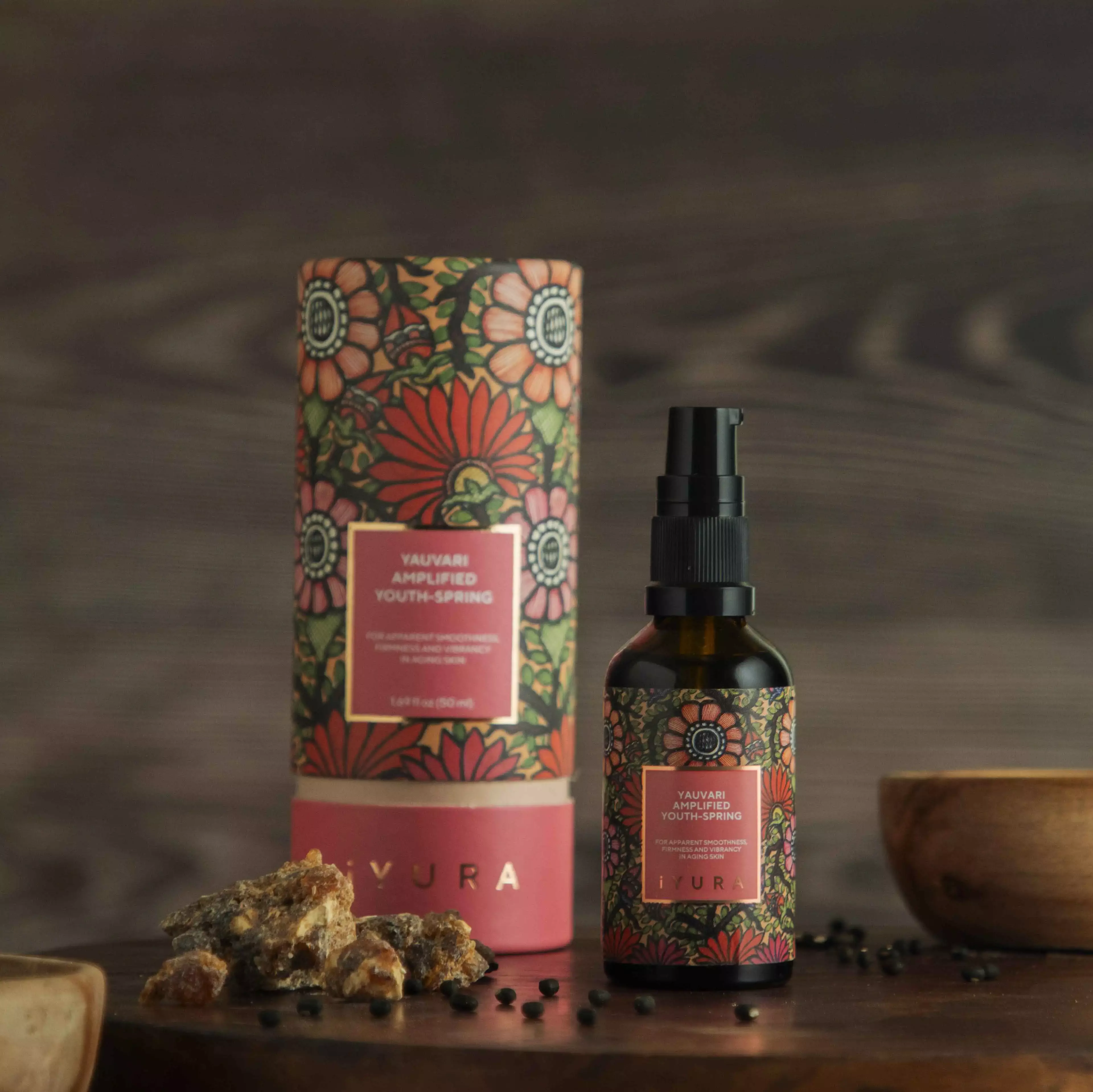 Yauvari Amplified Youth Spring with ingredients