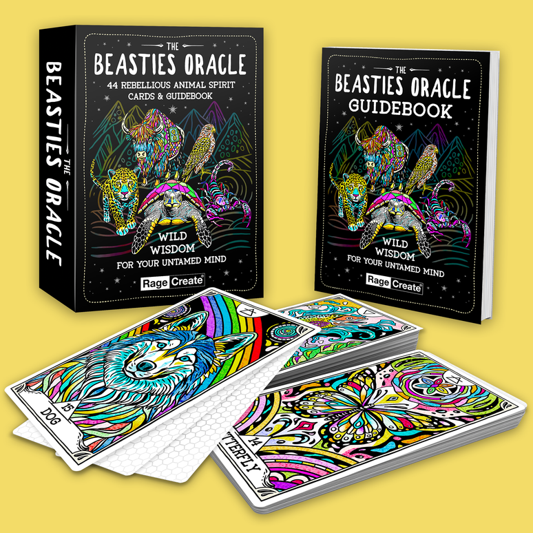 Animal Spirit Oracle Cards | The Beasties Oracle Deck 44 Cards