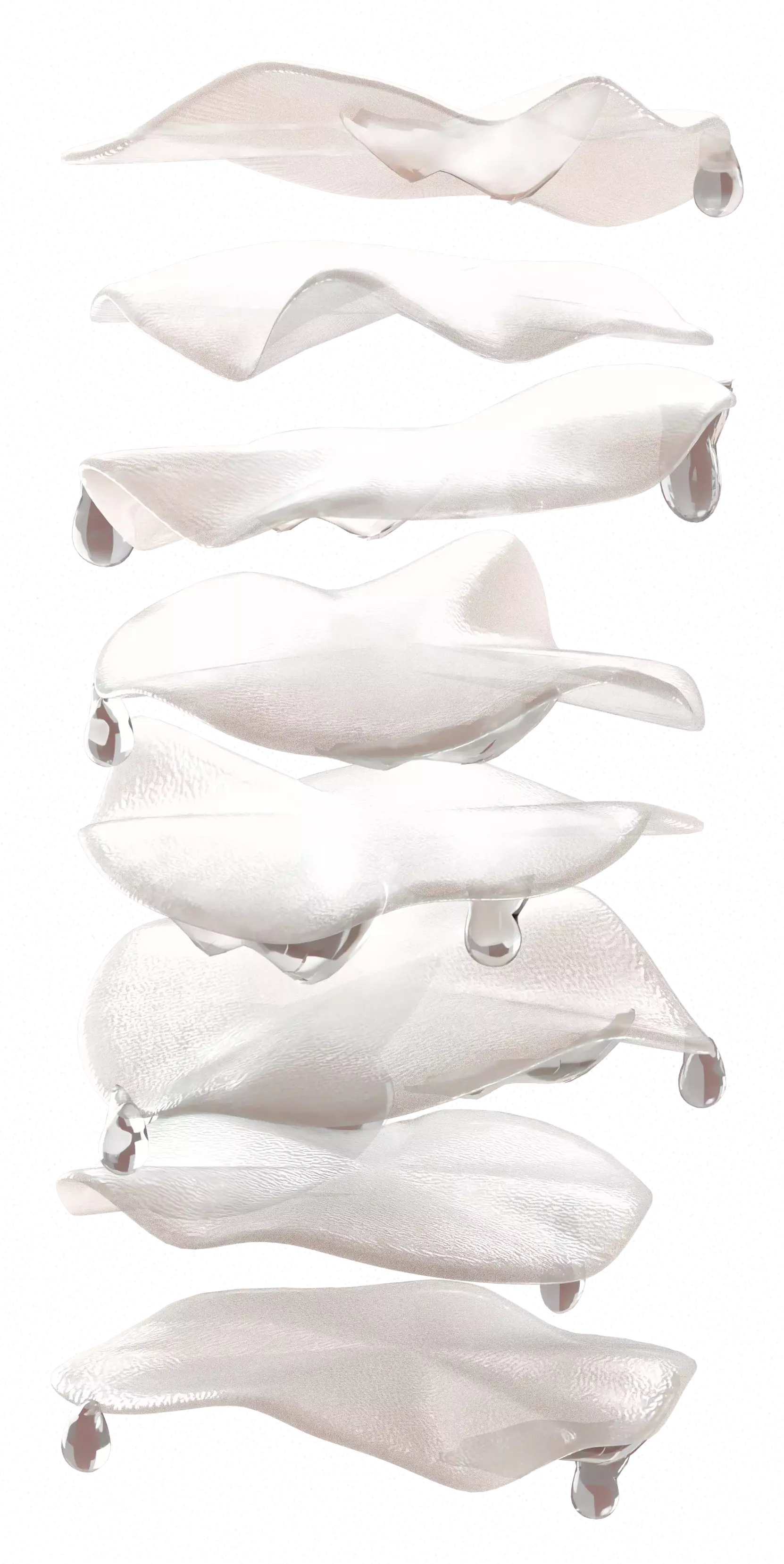 patches drenched in liquid