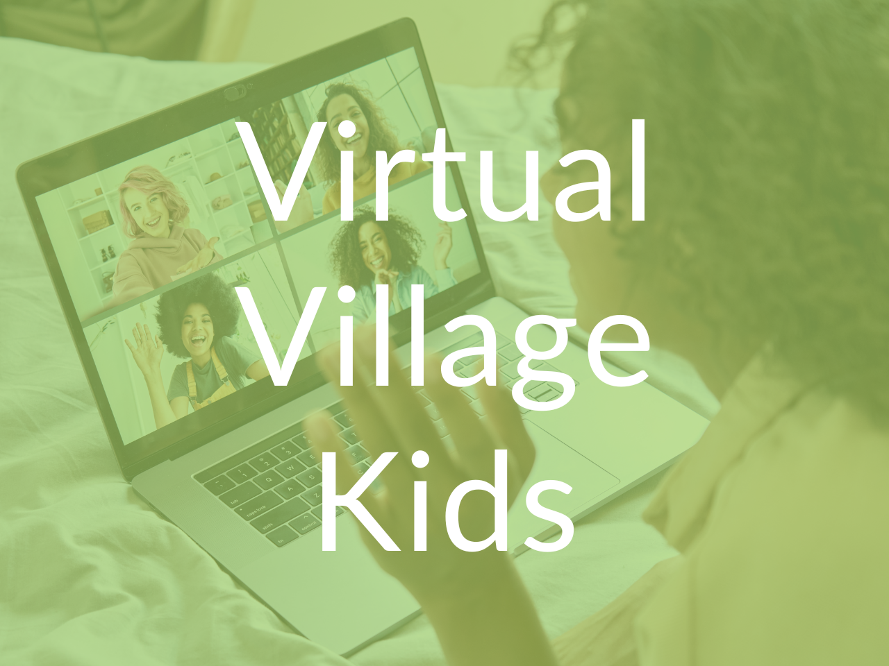 Children talking online Virtual Village Kids