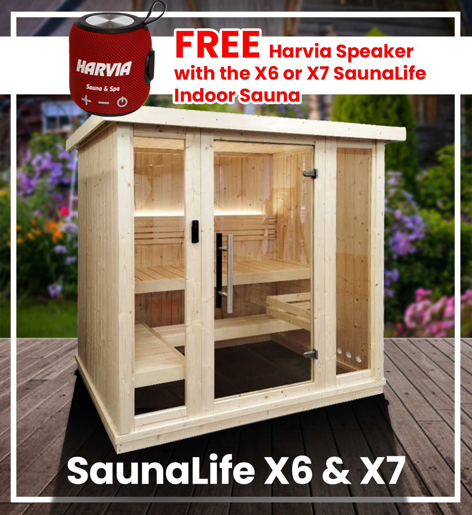 SaunaLife X6 & X7 Indoor Saunas promo image