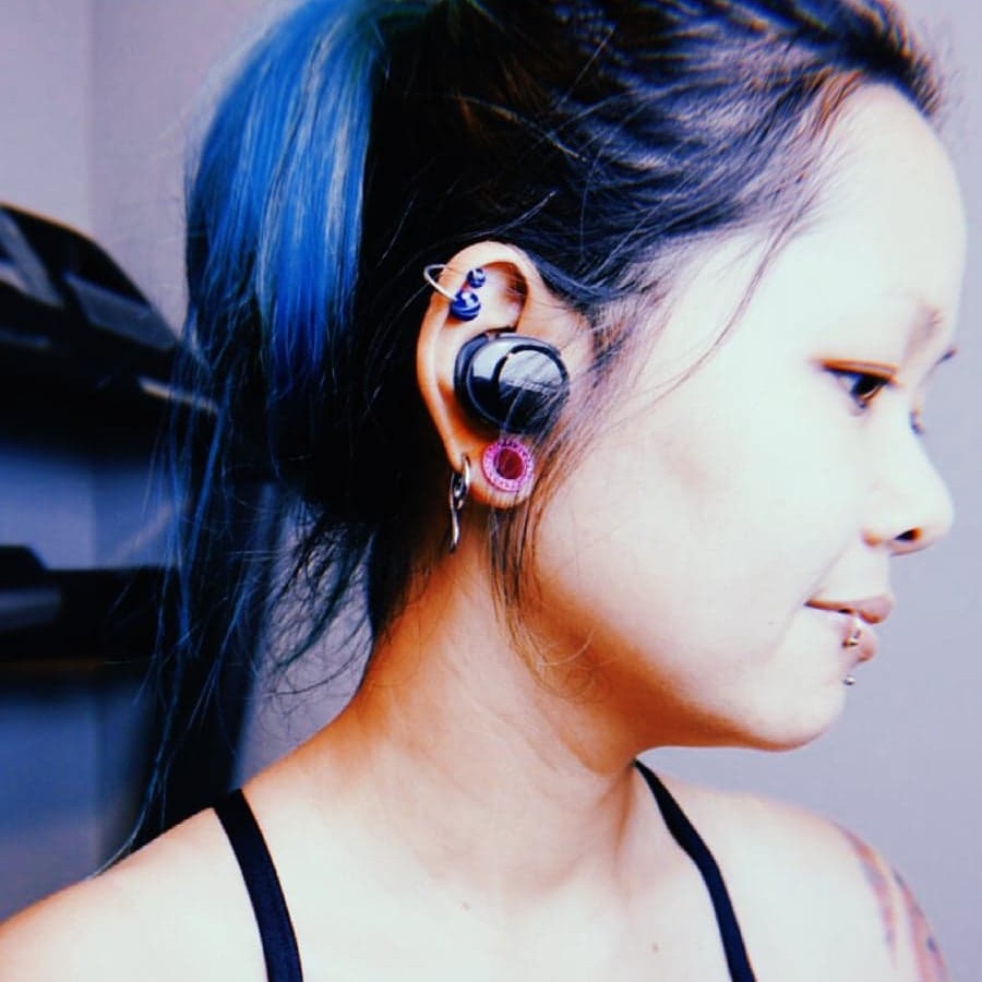 Helix and plug with headphones
