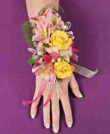 A corsage on a hand