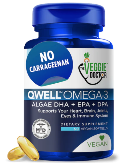 QWELL Omega-3 blue supplement bottle