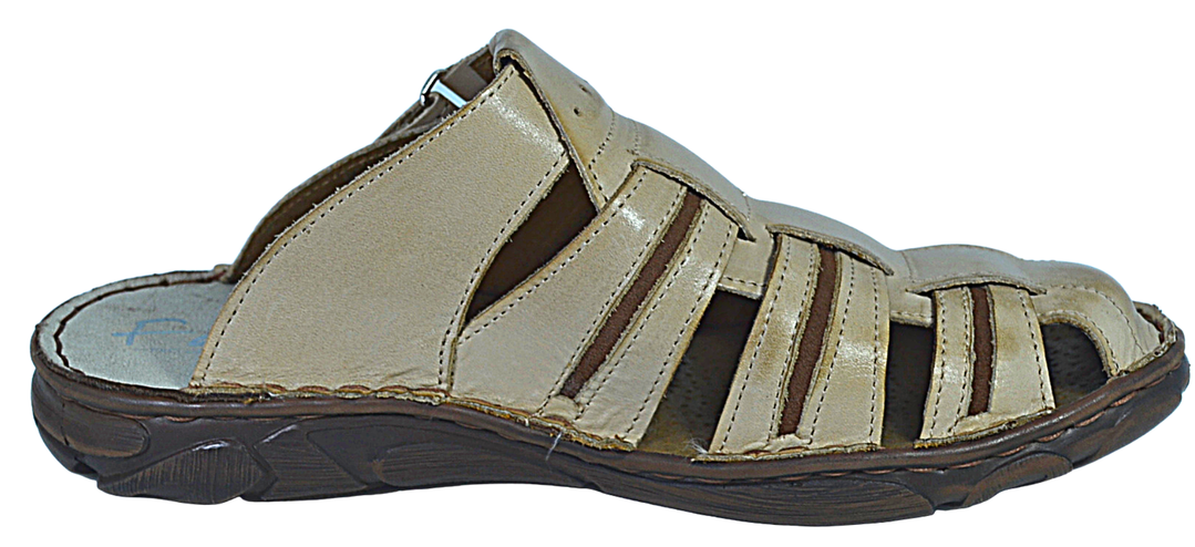 Fado - mens leather mule slippers - Reindeer Leather
