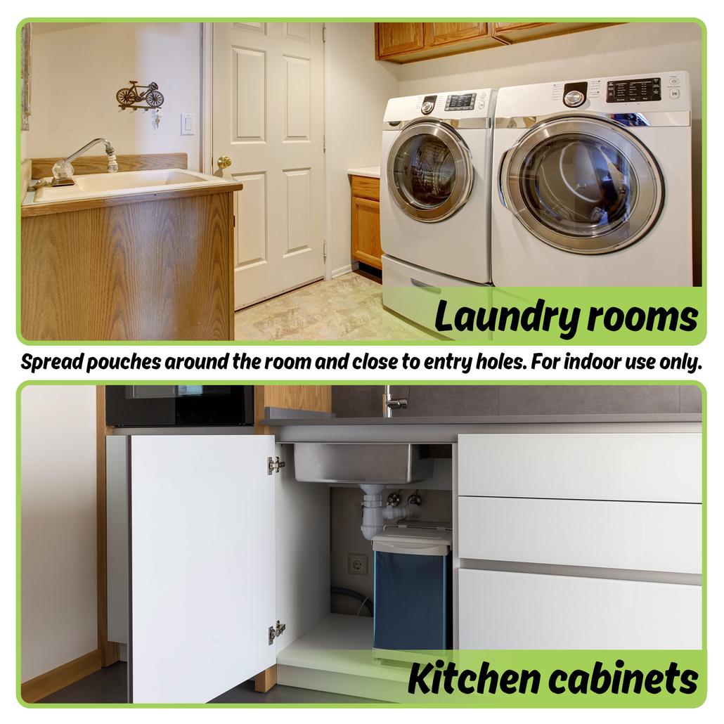 Use in Laundry Rooms and Kitchen Cabinets