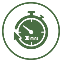 Illustrazione di un timer da 30 minuti