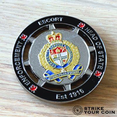 Police challenge coin