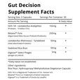 Gut Decision supplement facts panel
