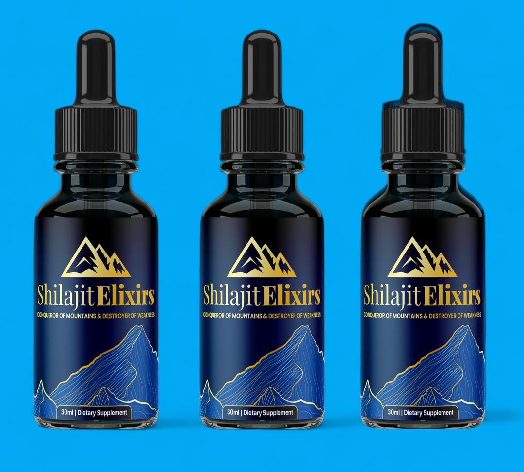 3 - Dropper Bottles Shilajit Elixirs (10g) Pure Gold Grade Royal Himalayan Shilajit per Bottle