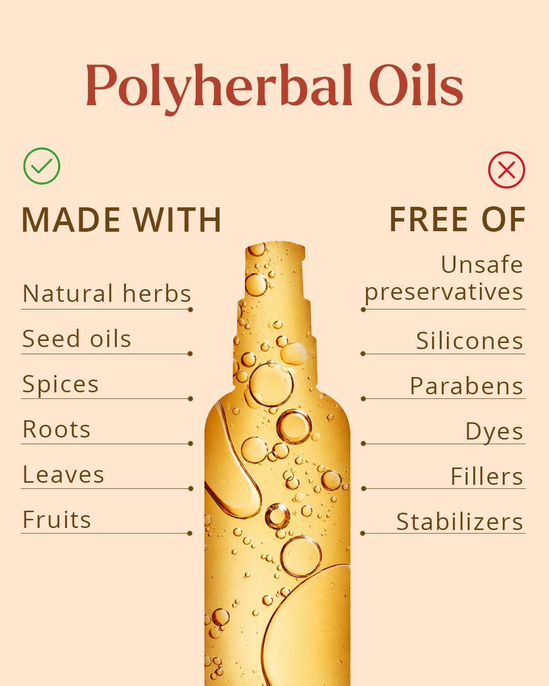 Oils are not diluted by preservatives