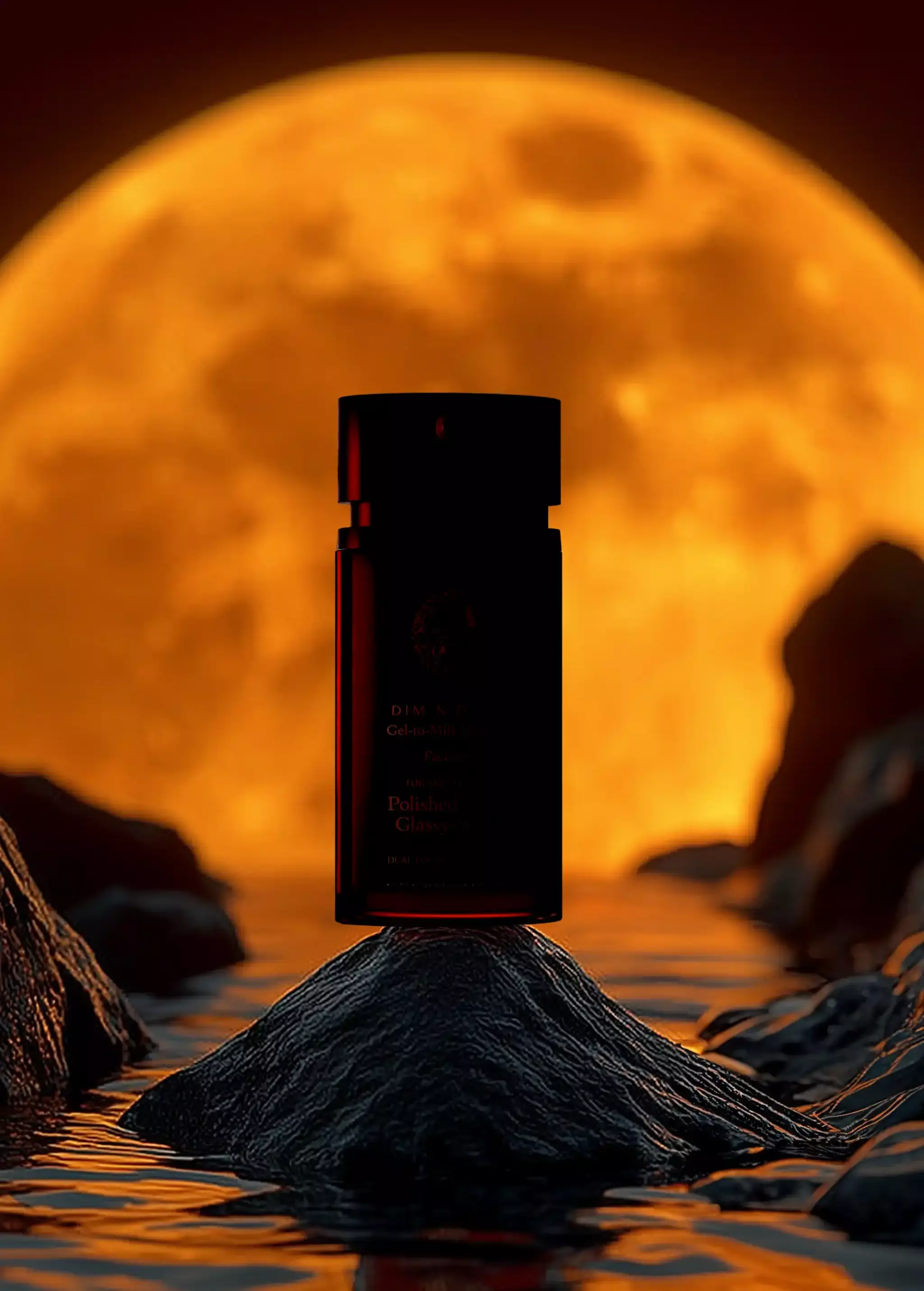 a shape-shifting overnight glow concentrate that laminates your skin in luminosity, not plastic.