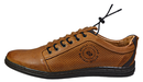 Polbut - mens no tie laced sneakers - Reindeer Leather