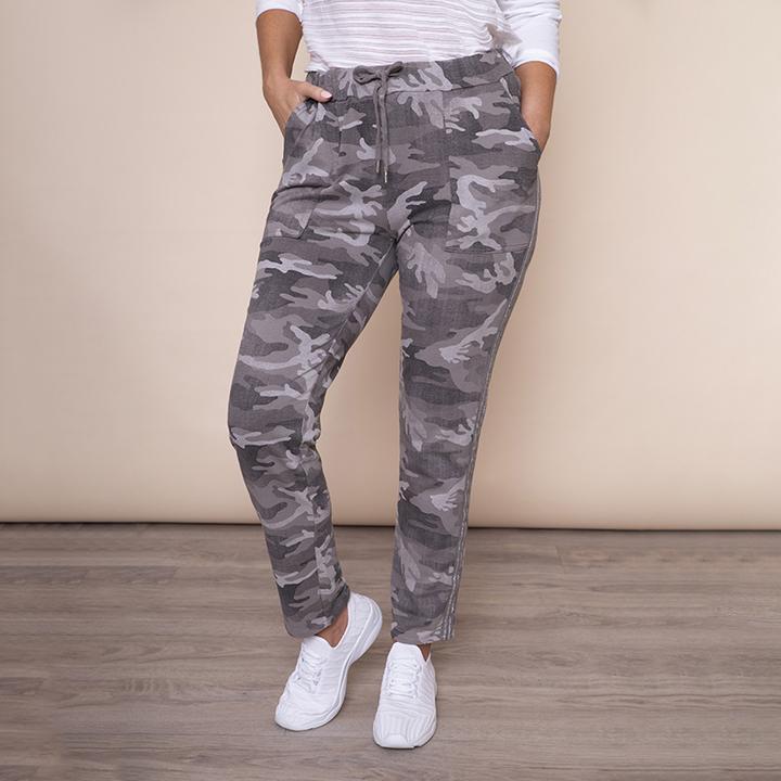 Military Style Jegging in Taupe