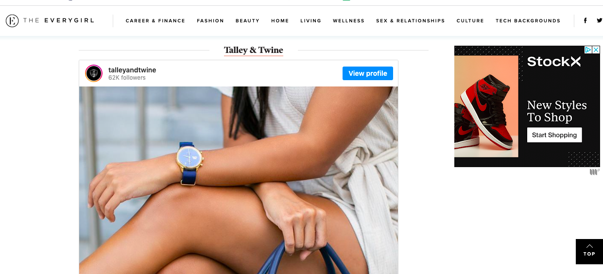 The Every Girl Features Talley & Twine