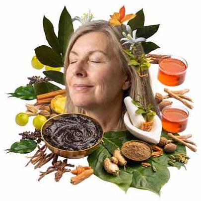 Abstract women in ayurveda