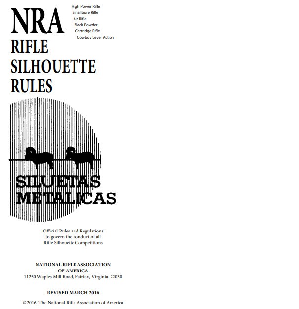 NRA Rifle Silhouette Rules