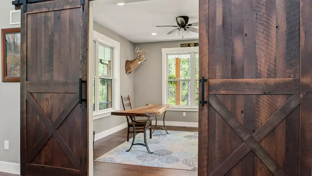 Reclaimed Wood Office Barn Doors