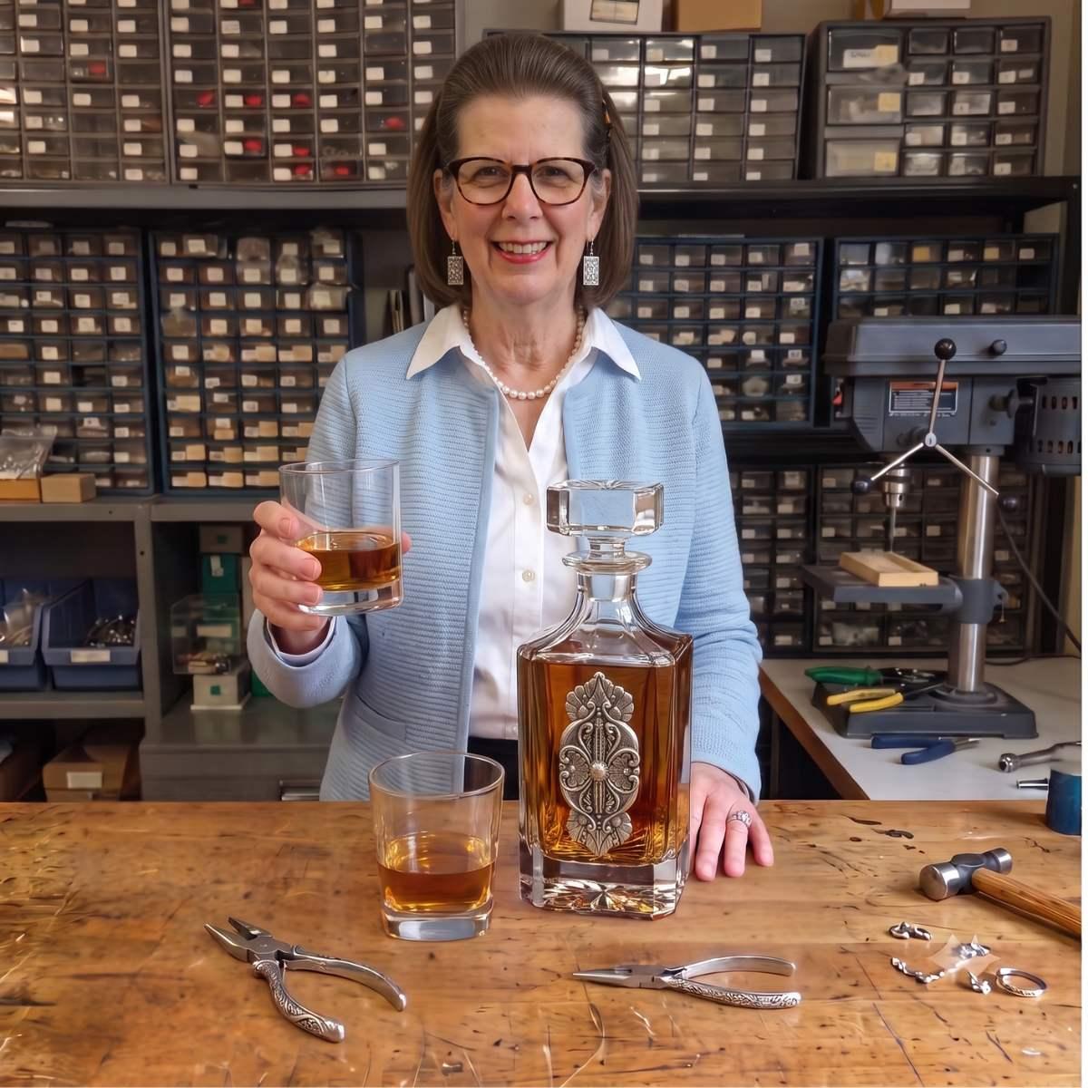 Studio of Classic Legacy with Scottish Thistle Decanter Set