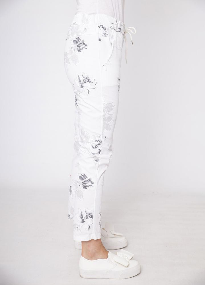 Rose Crinkle Cotton Trouser