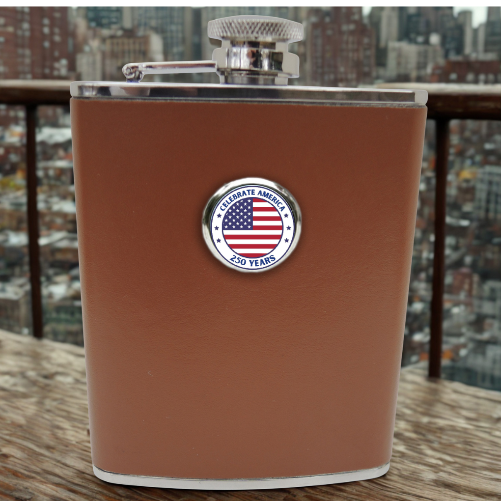 Leather FlaskAmerica 250