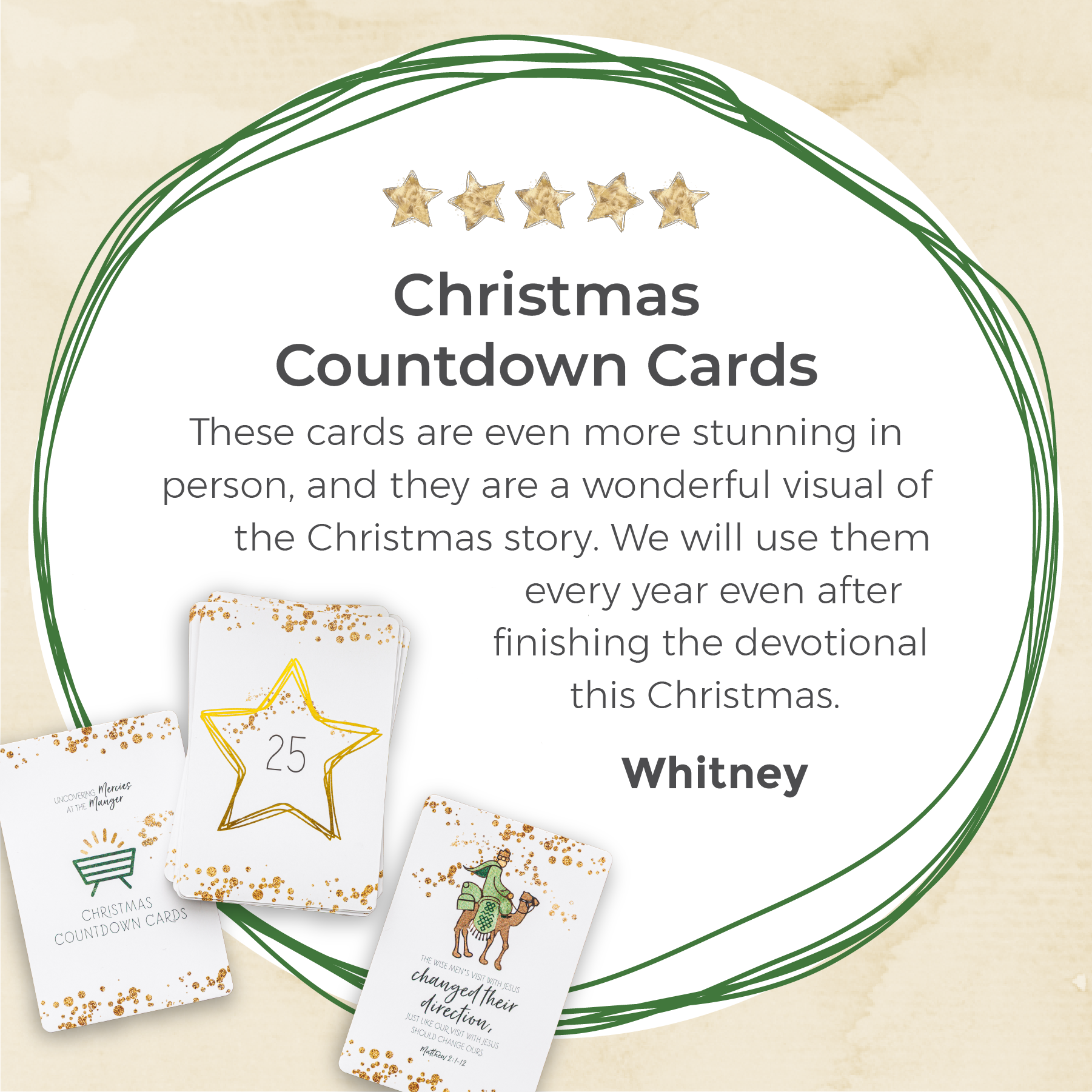 Christmas countdown cards review