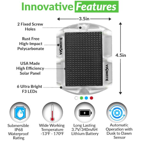 Solar Powered LED Lights | Decks, Docks, Paths & More | Veteran Owned