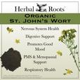 Organic St John's Wort benefits of nervous system health, digestive health, promotes good mood, PMS and menopausal support, respiratory health.