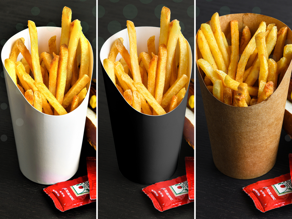16 oz. French Fry Cups Disposable Paper Cup | Pack of 50