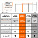 Doorway Mounted Ultimate Specifications on bodyweight home gym equipment for calisthenics and isometrics or stretching exercises