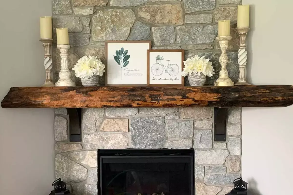 Live Edge Mantel Ideas