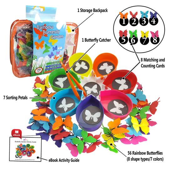 Rainbow Color Sorting Counting Matching Game for Toddlers