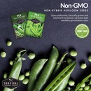 Non-GMO non-hybrid heirloom pea seeds