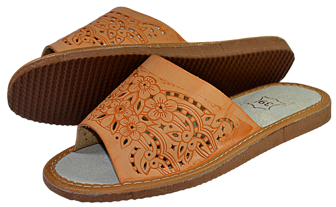 Agata - Leather house slipper - Reindeer Leather